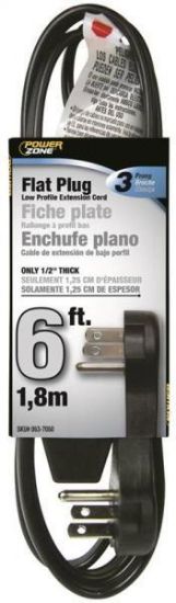Picture of Extension-Cord 6' Black Grounded