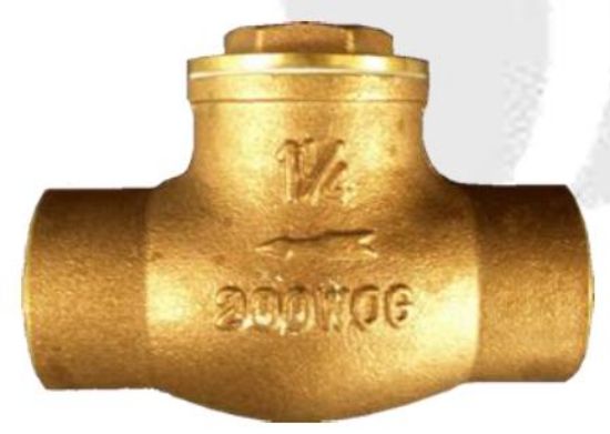 Picture of Check-Valve 1" C X C Brass Swing Sweat