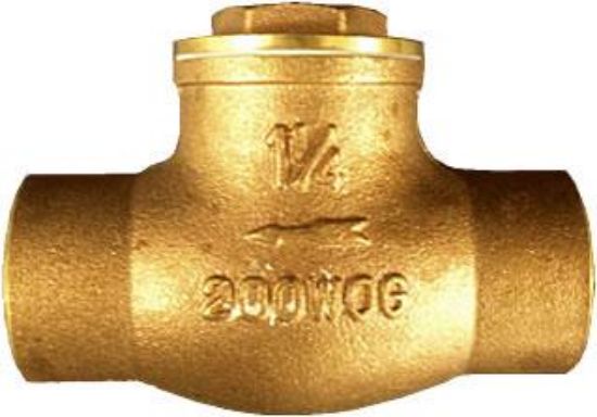 Picture of Check-Valve 1-1/2" C X C Brass Swing Sweat