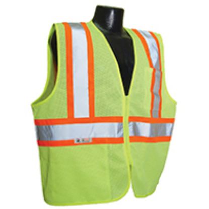 Picture of Safety-Vest econo Mesh-Fabric Class-2 Green lg