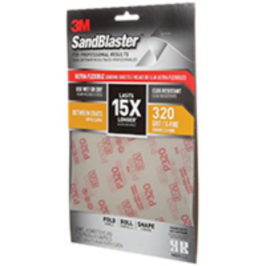 Picture of Sand-Paper Ultra-Flexible x 4-1/2" 320 Grit X-Fine