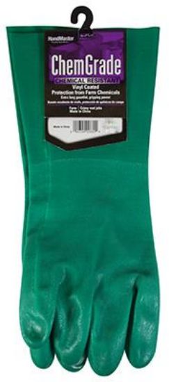 Picture of 14" Gloves Green Pvc Coated Green