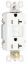 Picture of 20-Amp 125-Volt Electrical-Outlet Double-Pole 3-Wire Self-Testing White