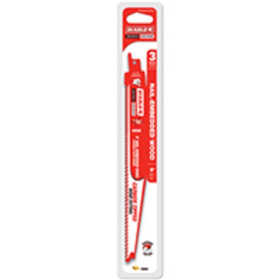 Picture of Reciprocating-sawblade Nail Embedded Wood Carbide Tooth 9" 6 Tpi