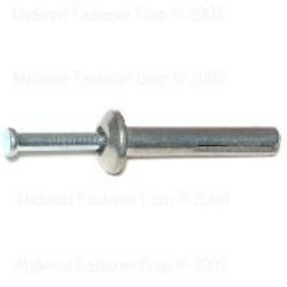 Picture of Nail-In Pin-Drive-Anchor Zamac-Body Mushroom-head 1/4" X 1-1/2" 1500pcs Box