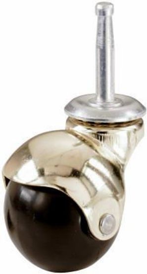 Picture of 2" Brite Brass Stem-caster Hooded