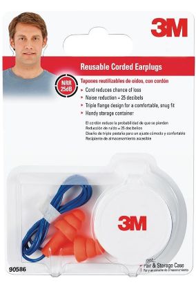 Picture of ™3m™ Corded Reusable Earplugs 1 pair with case/pack 10