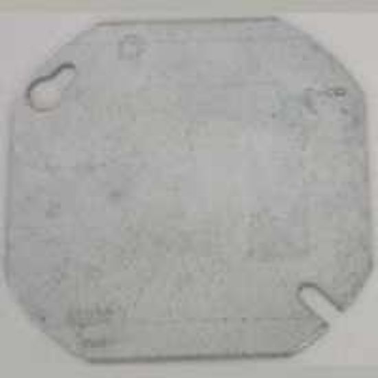 Picture of Octagon Electrical-Box-Cover Steel Flat Blank 4"