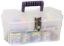 Picture of 14" Hobby Storage Tool-Box Clear With Tray 14" X 8-1/8" X 8-1/8"