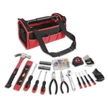Picture of Bag Includes Selection Of Popular Hand Tools & Hardware 20 Inside /outside Storage Pockets For Hand ...