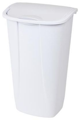 Picture of 11 Gallon Swing Top Waste-Basket White