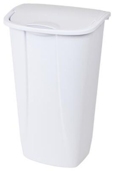 Picture of 11 Gallon Swing Top Waste-Basket White