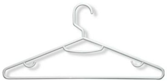 Picture of Clothes-Hanger Plastic White