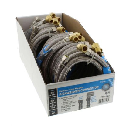 Picture of Dishwasher-Supply 60" 3/8" Od X 3/8" Od Plus 3/8" Mpt Elbow