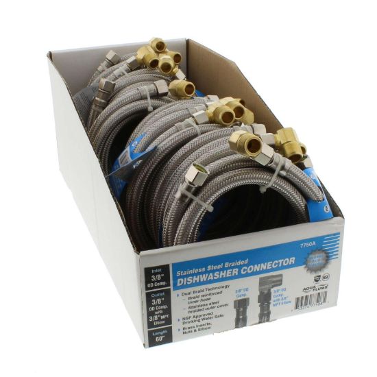 Picture of Dishwasher-Supply 60" 3/8" Od X 3/8" Od Plus 3/8" Mpt Elbow