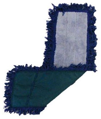 Picture of 24" Gray/green Micro-Fiber Fringe Dry/dust Mop With Canvas Backing Micro-Fiber Pad