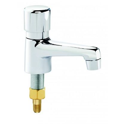 Picture of Metered Self-closing Faucet 1-hole Deck Mounted