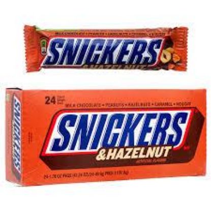 Picture of & Hazelnut Bar Artificial Flavors Net Wet 1.76oz (49.9g)