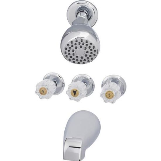 Picture of Home Impressions Three Handle Tub-&-Shower Faucet