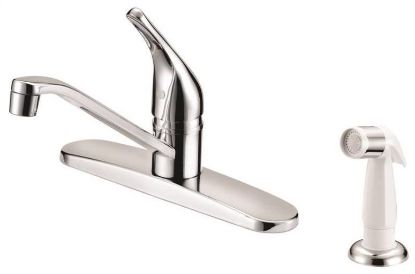 Picture of Kitchen-Faucet Chrome White Side-Spray