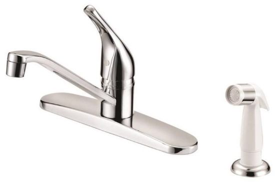 Picture of Kitchen-Faucet Chrome White Side-Spray