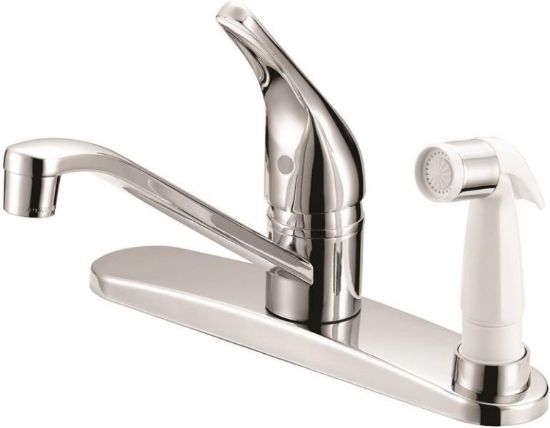 Picture of Kitchen-Faucet Chrome White Deck-Spray