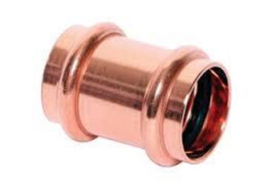 Picture of Copper-Fitting Press-Join 1" Coupling No-Stop P X P
