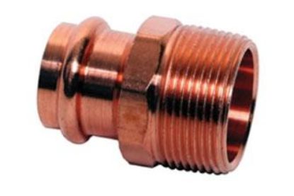 Picture of 1/2" X 3/8" Male-Adapter Copper-Fitting Press-Join P X Mpt