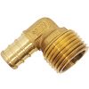 Picture of Hose To Pipe Elbow 1/2" Barb X Mpt Brass
