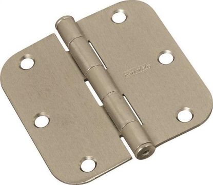 Picture of Door-Hinge 3.500" Residential Loose Pin 5/8"-Radius Satin-Nickel