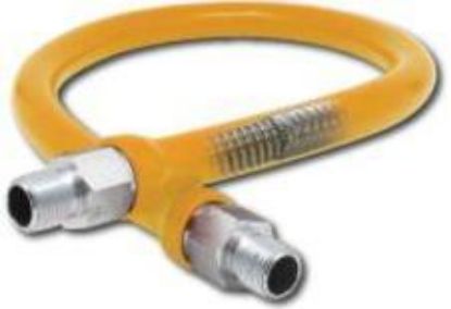 Picture of 1/2" X 24 Commercial Gas-Connector Mesh PVC-Coated Mip X Mip