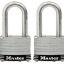 Picture of Wide Keyed-Padlock Laminated-Steel 1-3/4" In Keyed-Alike 4 Pin 5/16" Diameter X 1-1/2" In H X 3/4" W...