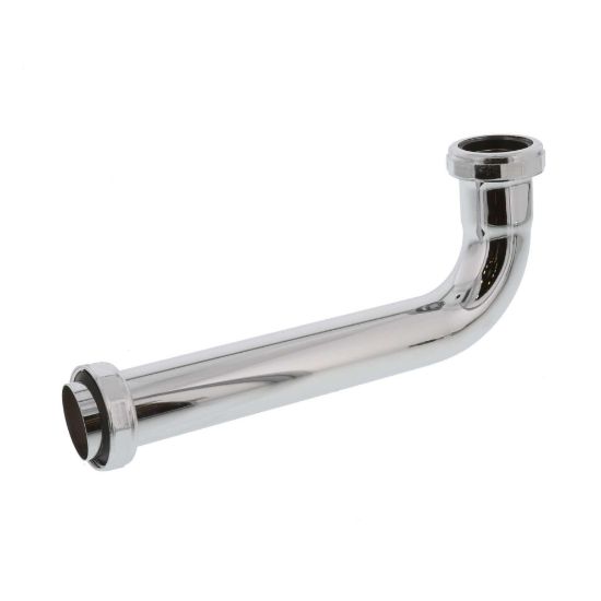Picture of Tubular-brass Waste-bend Slip-joint 17-gauge Chrome-plated 1-1/4" X 8"