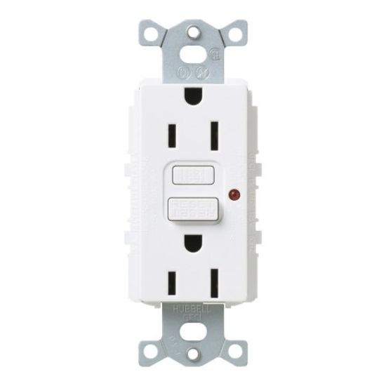 Picture of Tamper-resistant Self-testing -receptacle 15-amp Snow-white