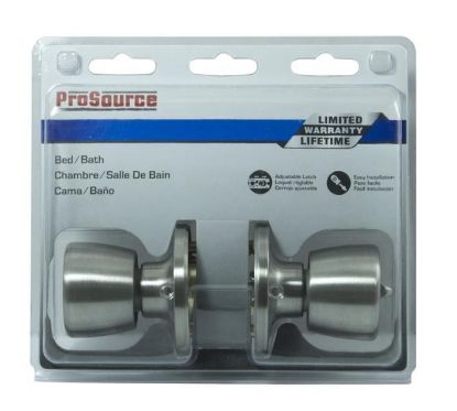 Picture of Tulip-Knob Privacy-Lock 2-3/8 - 2-3/4 Backset Stainless-Steel