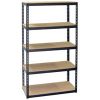 Picture of 15 X 30 X 65 5 Shelf Shelving Unit 450 Lb Mdf Shelves And Steel Uprights
