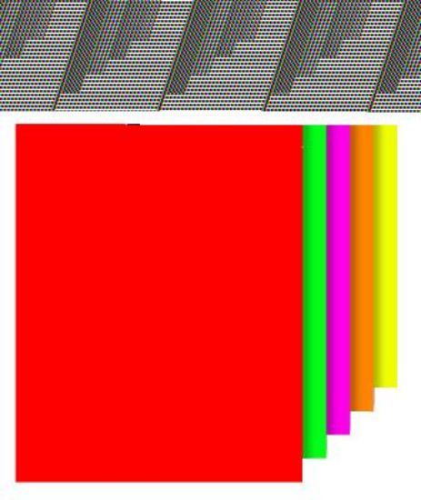 Picture of 22 X 28 Posterboard Assorted Red Canary Orange Green Pink