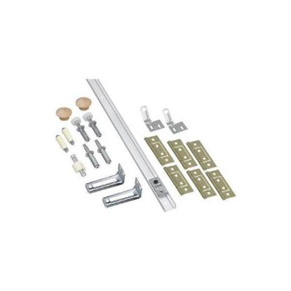 Picture of 72" Bifold-Door Hardware-Set Steel White
