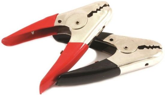 Picture of 500 Amp Battery Charger Clamps Insulated Red Black