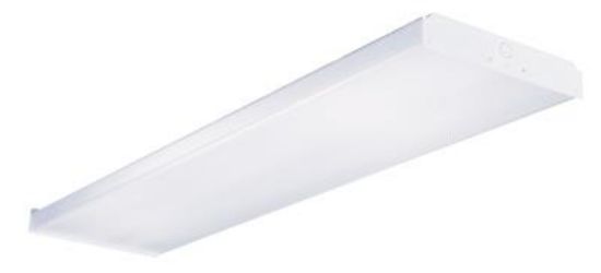 Picture of 4' 4 Lamp T-8 Residential Ballast Wrap-Around Ceiling-Fixture With Clear Prismatic Lens