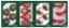 Picture of Decorated Glass Ornament Assorted 3-Each Of 4 Styles Plaid Reflector Drops Poinsettia & 3 Pack Red B...