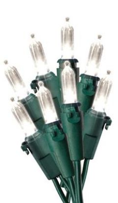 Picture of Christmas-Lights 100 Light Staylit Traditional Glass Look Bulbs 12" Lead 4" Spacing 3" End 33' Light...