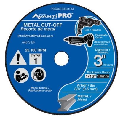 Picture of 3 X 1/16 Metal Cutting-Disc Type-i 3/8" Arbor