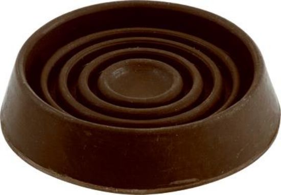 Picture of 3" Round Furniture Cup Round Rubber Brown