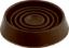 Picture of 3" Round Furniture Cup Round Rubber Brown