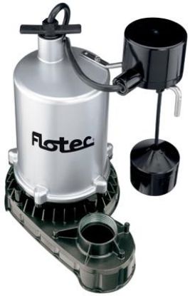 Picture of Sump-Pump submersible 0.5-Horsepower Submersible Zinc Vertical Float-Switch 10" Sump