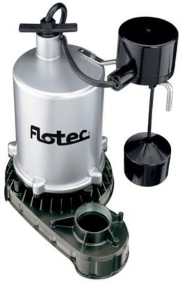 Picture of Sump-Pump submersible 0.5-Horsepower Submersible Zinc Vertical Float-Switch 10" Sump