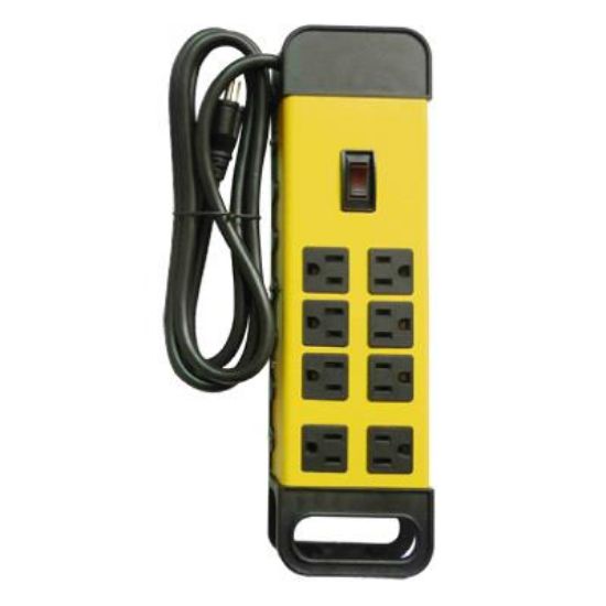 Picture of 8 Outlet Power-Strip 15-Amp Metal
