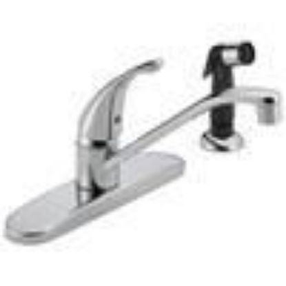 Picture of Kitchen-Faucet With Sprayer 4-Hole Chrome