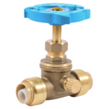 Picture of Push-to-connect Pex Gate-Valve 200 Psi 1/2" X 1/2"
